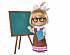 Кукла Маша в школьной форме с классной доской, партой и аксессуарами, 12 см.  - миниатюра №1